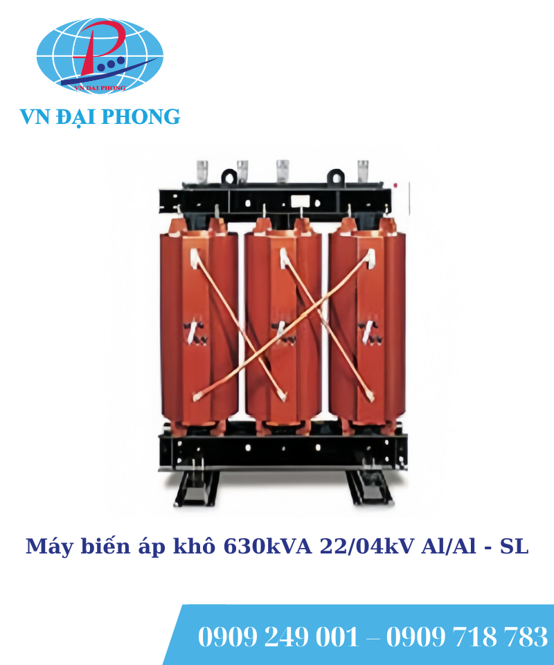 Máy biến áp khô SHIHLIN 630kVA 22/04kV Al/Al
