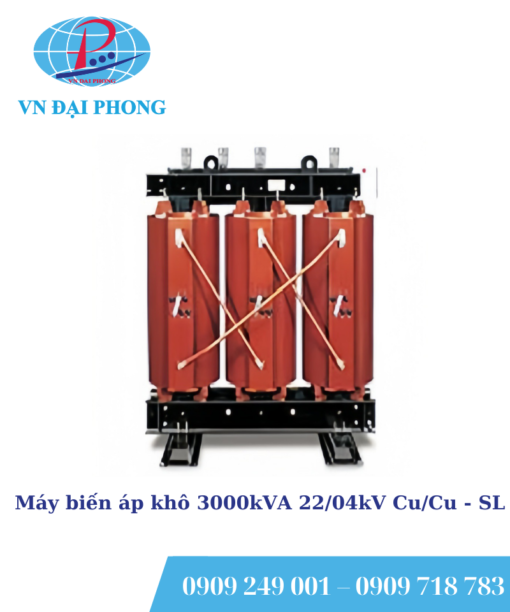 Máy biến áp khô SHIHLIN 3000kVA 22/04kV Cu/Cu