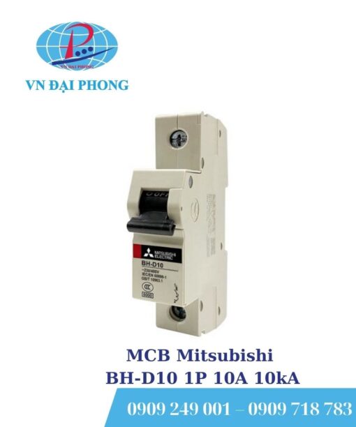 MCB Mitsubishi BH-D10 1P 10A 10kA