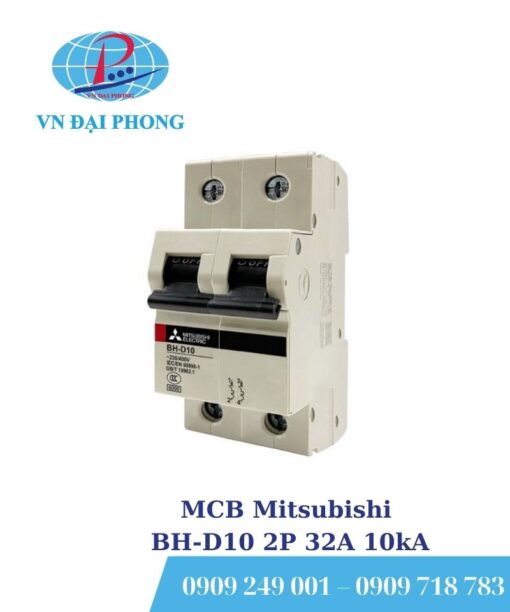 MCB Mitsubishi BH-D10 2P 32A 10kA