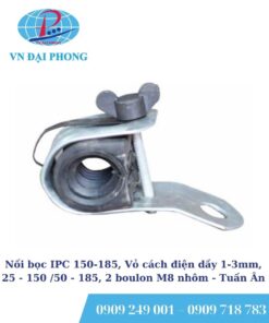Nối bọc IPC Tuấn Ân 150-185, Vỏ cách điện dày 1-3mm, 25 - 150/50 - 185, 2 boulon M8 nhôm