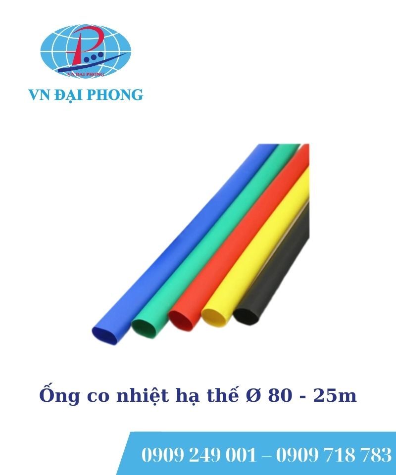 Ống co nhiệt hạ thế Ø 80 - 25m