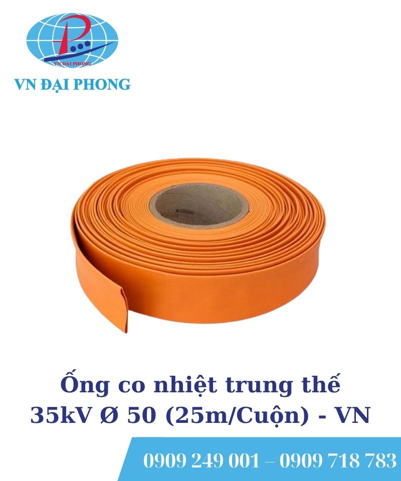 Ống co nhiệt trung thế 35kV Ø 50 (25m/Cuộn)