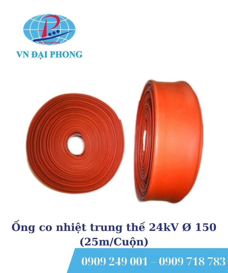 Ống co nhiệt trung thế 24kV Ø 150 (25m/Cuộn)