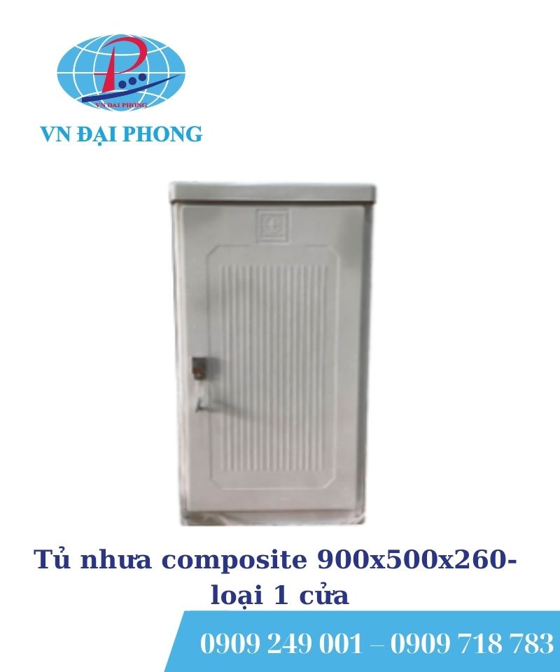 Tủ điện nhựa composite 900x500x260- loại 1 cửa