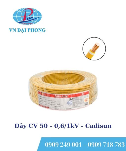 Dây cáp điện Cadisun CV 50 - 0,6/1kV