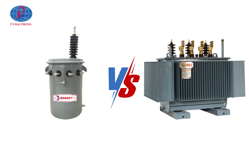 Máy biến áp 1 pha và máy biến áp 3 pha