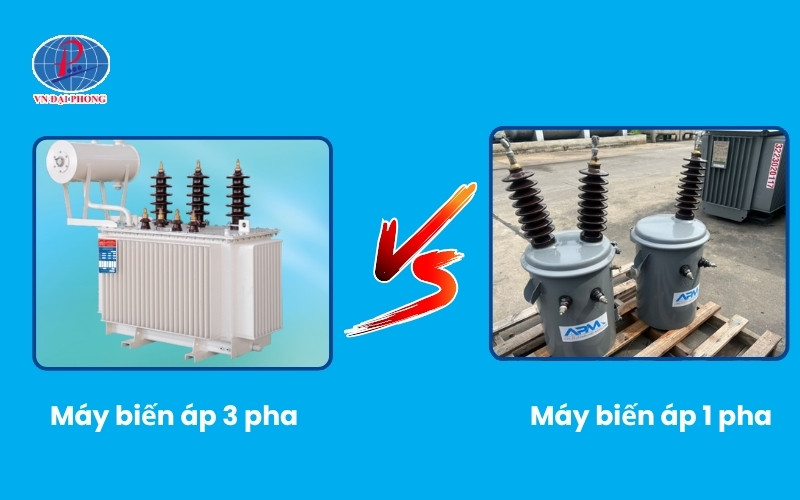 Tổng quan sự khác biệt giữa máy biến áp 1 pha và 3 pha