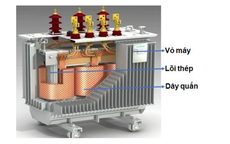 Cấu tạo của máy biến áp công suất lớn