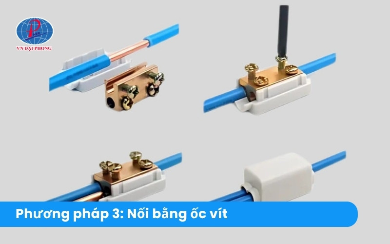 Phương pháp 3: Nối dây bằng ốc vít