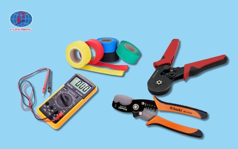 Chuẩn bị dụng cụ đầy đủ trước khi nối dây điện