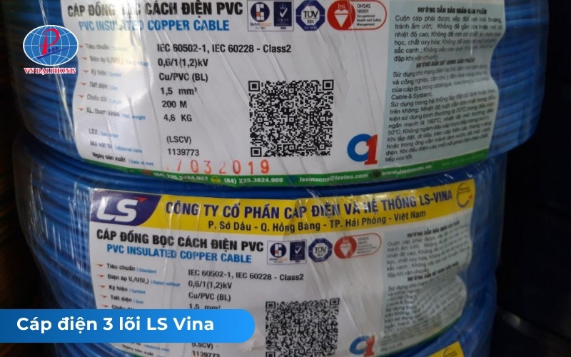 Cáp điện 3 lõi LS Vina